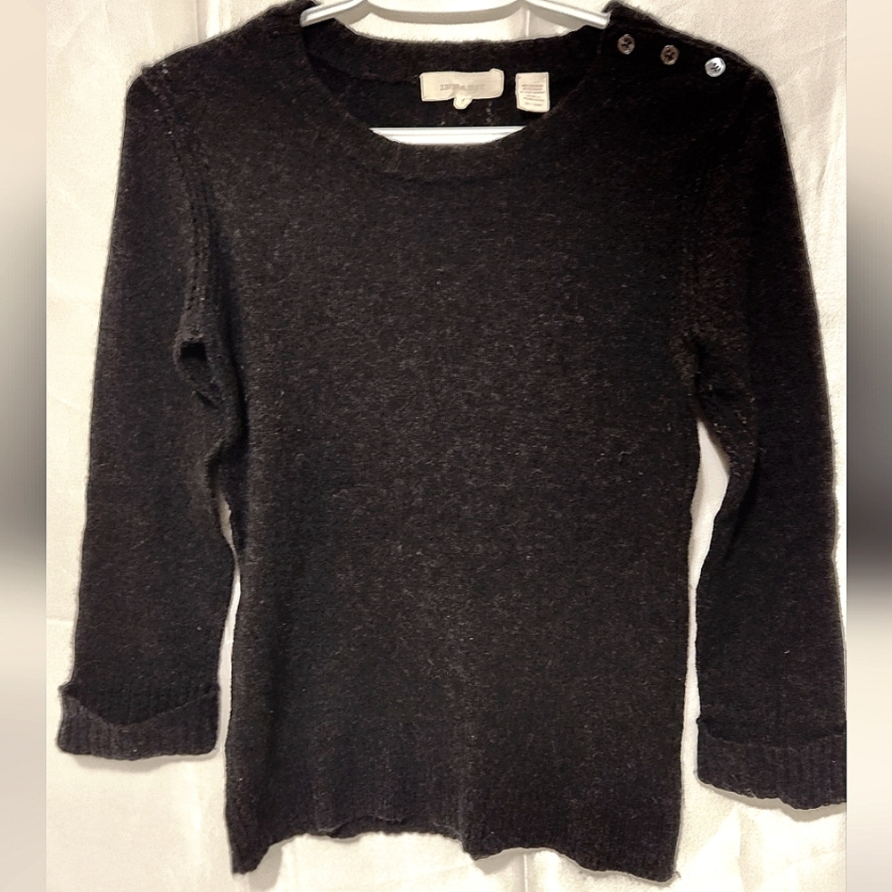 INHABIT Dark Grey  cashmere blend sweater size Small